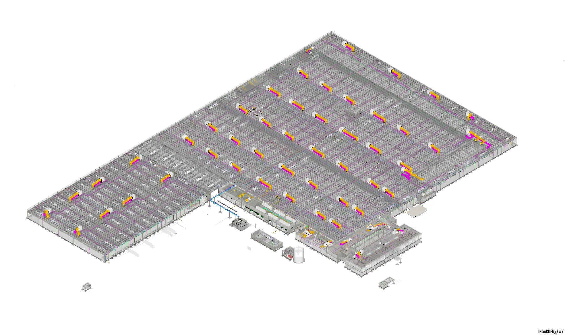 DAIKIN KSAWERÓW BIM Visualization Autodesk Navisworks Ingarden&Ewý Architekci